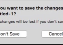 How to enable keyboard access for "Don't save" on Mac?